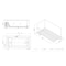 Eago EAGO AM152ETL-5 5 ft Clear Rectangular Acrylic Whirlpool Bathtub AM152ETL-5 - alternate 2
